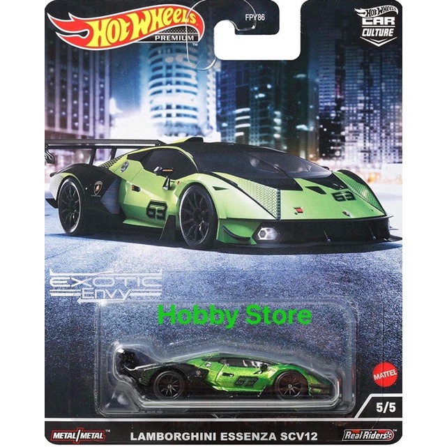 Hobby Store xe mô hình HCJ29 Hot Wheels Premium Lamborghini Essenza SCV12