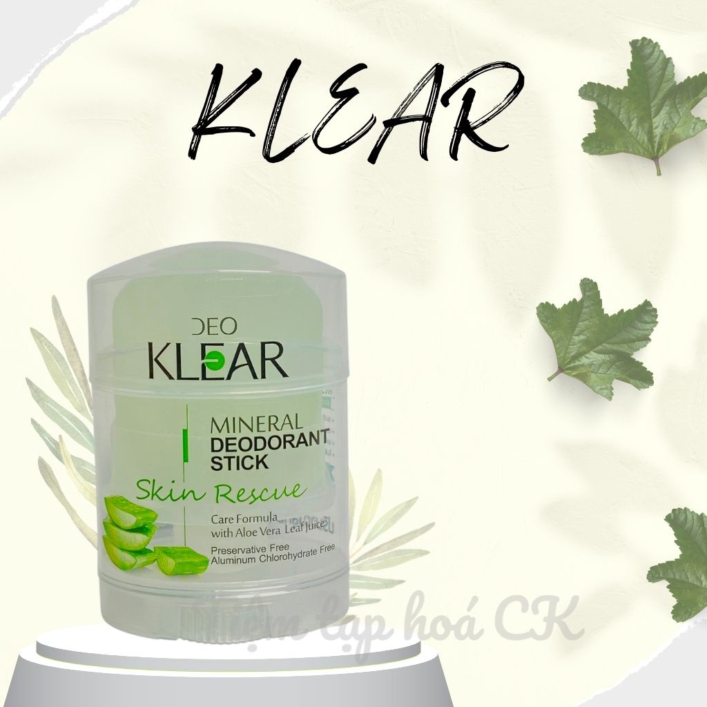 Lăn Khử Mùi, lăn nách đá khoáng KLEAR Thái lan 70gr