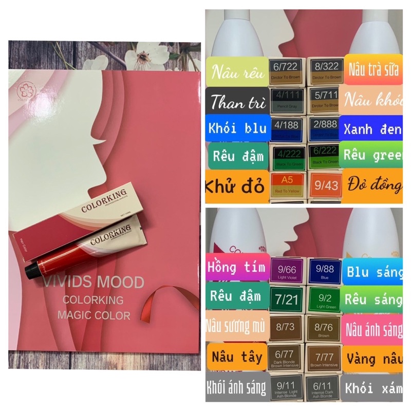 Thuốc nhuộm tóc màu nâu trà sữa