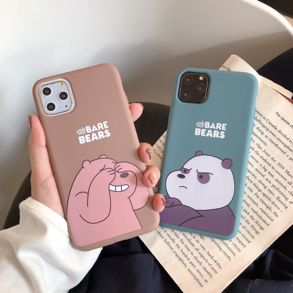 Lovely Bare Bear Soft Case Matte Casing VIVO S1 V15 V5 Lite V7 V9 V17Neo Y66 Y12 Y11 Y15 Y17 Y65 Y71 Y71i Y81 Y81i Y91C Y91 Y91i Y93 1723 Z3X Plus