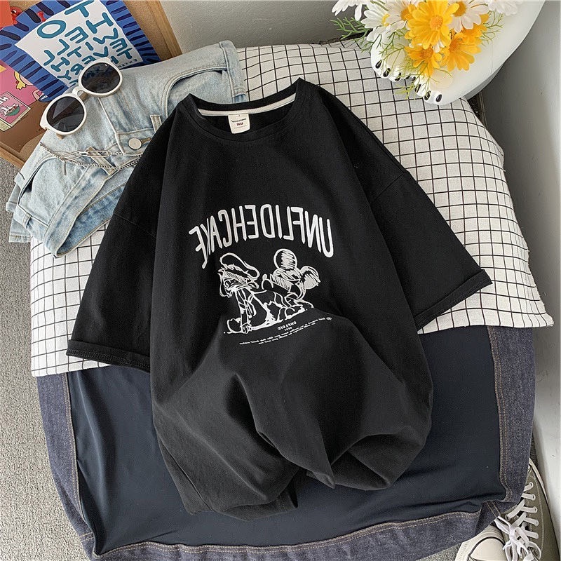 Áo Thun Tay Ngắn Dáng Rộng Phong Cách Hàn Quốc Thời Trang Mùa Hè Cá Tính