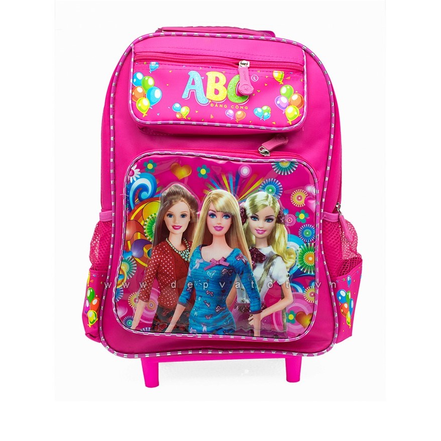 Balô công chúa Barbie vali kéo cùng bé đến trường
