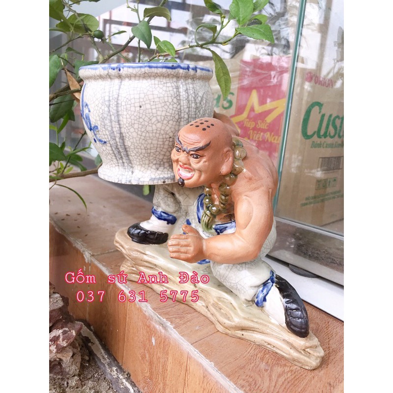 Chậu tượng la hán nâng vò thế cực đỉnh