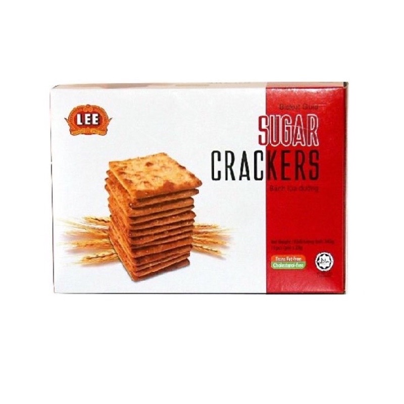 HỘP 15 GÓI, BÁNH LÚA LẠT CREAM CRACKERS MALAYSIA