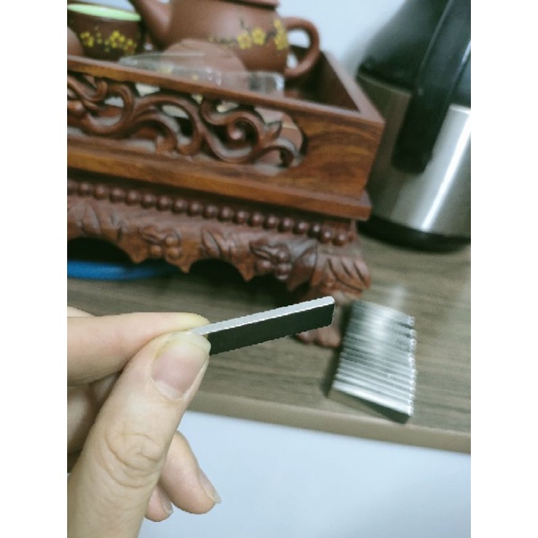 Nam châm viên 40x10x2mm nam châm siêu mỏng nam châm đất hiếm trắng lực từ mạnh dùng trong nhà máy linh kiện