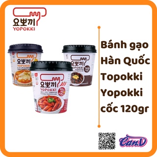 (5 loại) Bánh gạo Hàn Quốc Yopokki Topokki dạng cốc 120gr