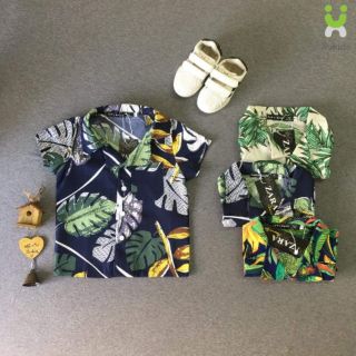 Sơ mi hoa lá cành cho bé( ảnh thật )