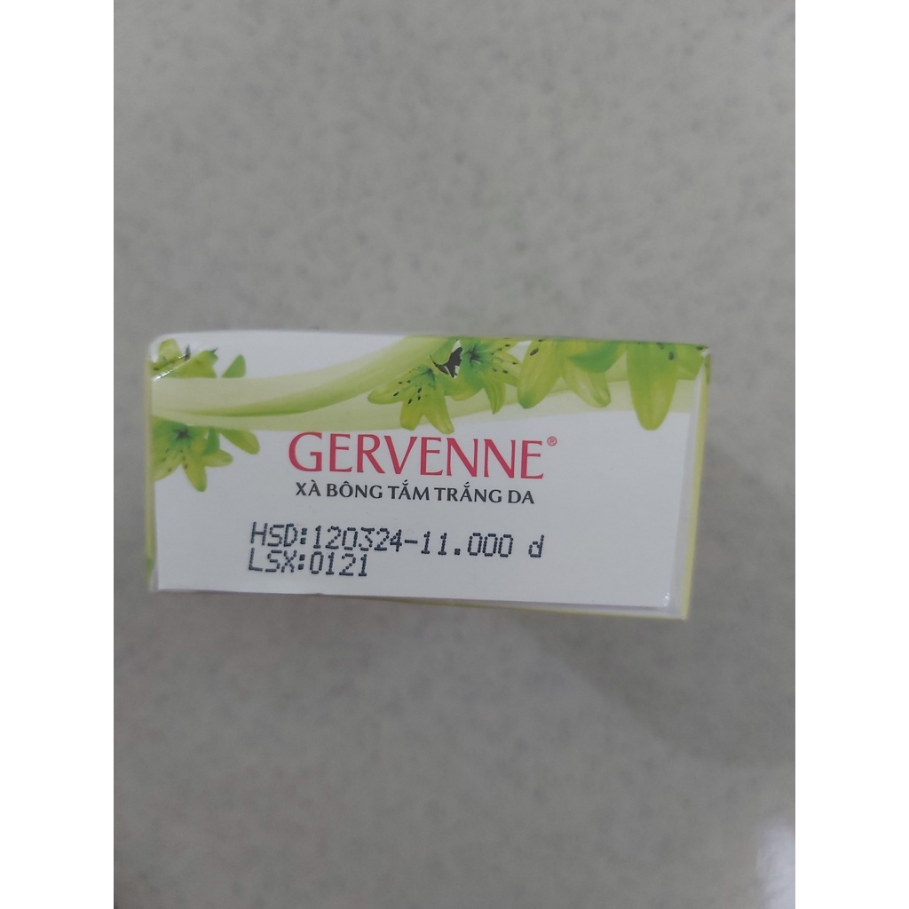 Gervenne - xà bông tắm hương lyly xanh cục 90g