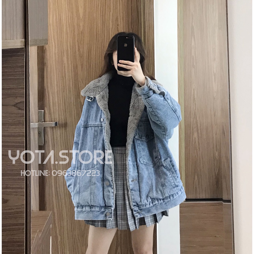 Áo khoác jeans lót lông - KL07 | BigBuy360 - bigbuy360.vn