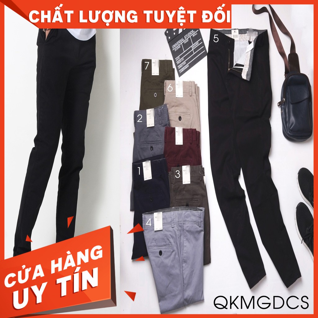 HÀNG CHẤT GIÁ CHUẨN - QKMGDCS - Quần kaki nam 7 Màu SlimFit co giãn cực thoải mái ae tự tin diện đồ !