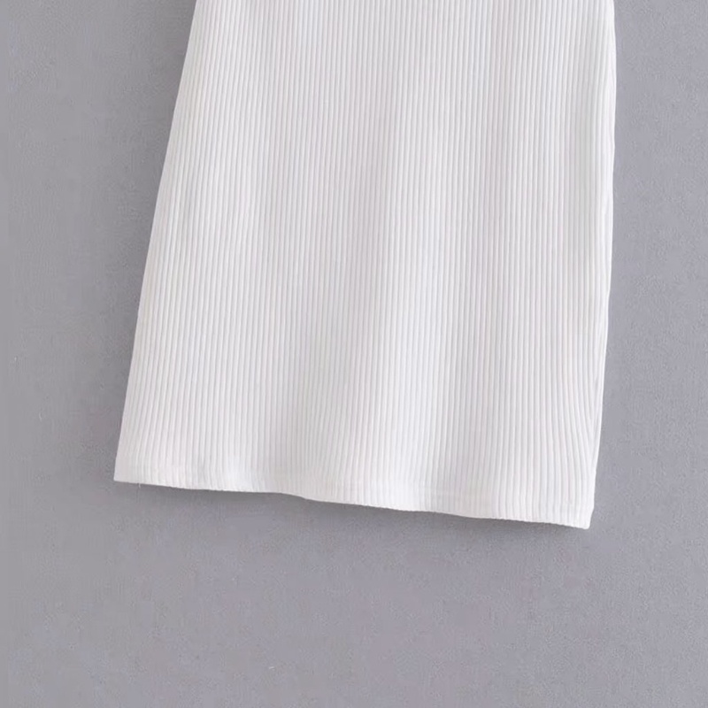 Xiangbao Đầm Dệt Kim Không Tay Dáng Ôm Thời Trang Mùa Hè Thanh Lịch Dành Cho Nữ