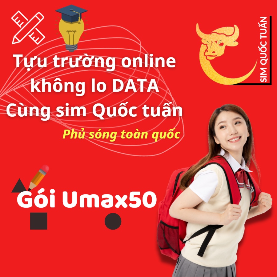 Sim 4G Viettel 12Umax50n miễn phí 1 năm Không Giới Hạn Dung Lượng Tốc Độ Cao