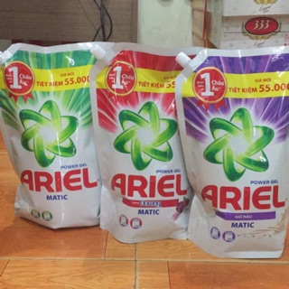 Nước giặt ariel túi các màu 2,4kg