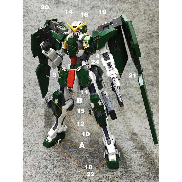 Mg Force Angel Dynas 00 Gundam GP008