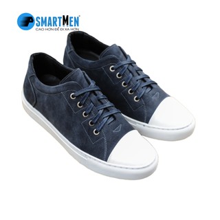 Giày thể thao SMARTMEN tăng chiều cao màu xanh đậm GD-505X