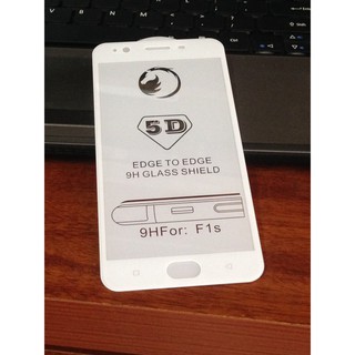 Miếng Dán Cường Lực Full Màn Hình Oppo F1S - Trắng