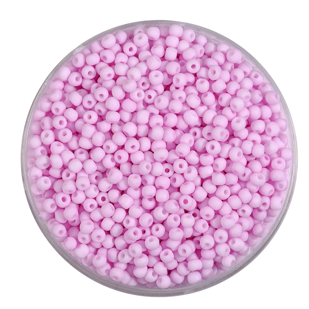 Hạt Xâu Làm Trang Sức Bằng Thủy Tinh Macaron Dễ Thương 2-3mm 1200 Cái