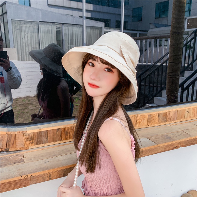 Nón Tai Bèo Đính Nơ Dễ Thương Thời Trang Mùa Hè Cho Nữ
