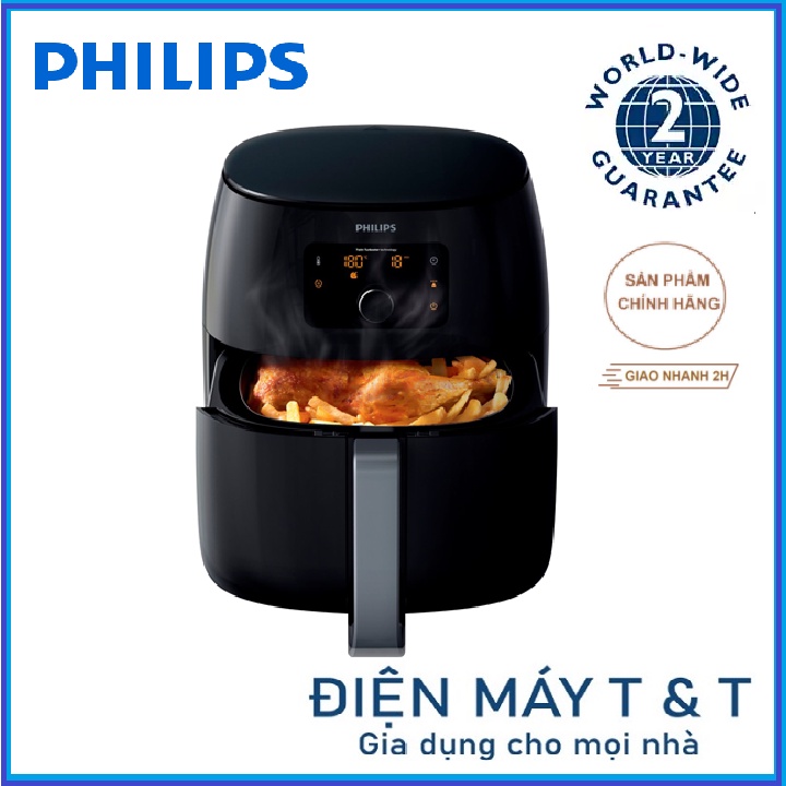 Nồi chiên không dầu Philips HD9650, hàng chính hãng