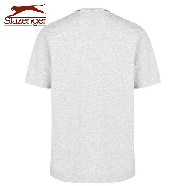 Áo thun nam cổ tim Slazenger V Neck (màu Grey Marl) - Hàng size UK