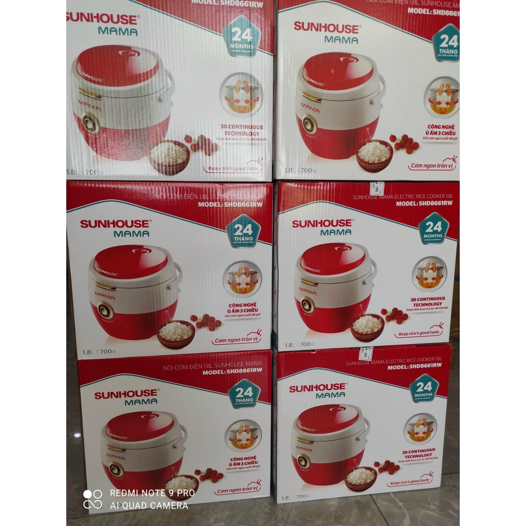 Nồi cơm điện Sunhouse Mama 1.8 lít SHD 8661