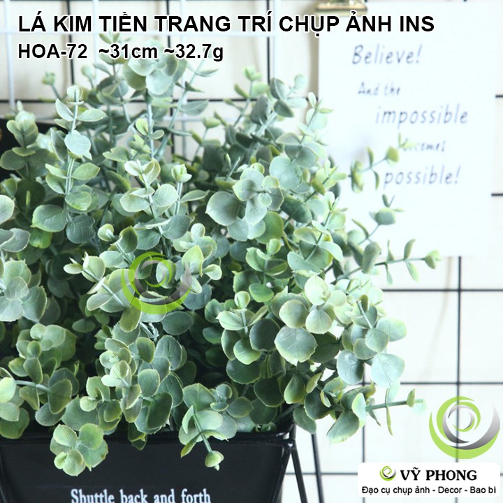 CÀNH LÁ KIM TIỀN TRANG TRÍ ĐÁM CƯỚI,ĐẠO CỤ CHỤP ẢNH SẢN PHẨM INS HOA-72