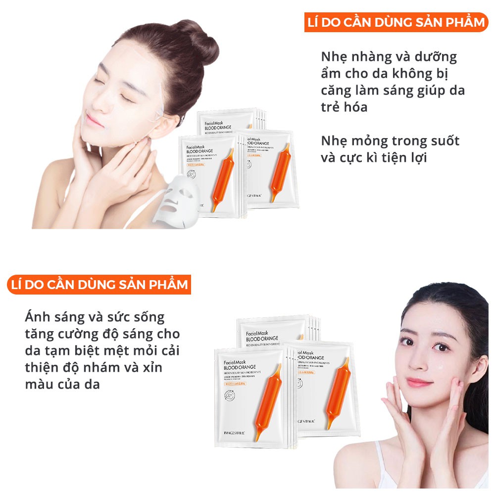 Mặt nạ trắng da giấy chống lão hóa dưỡng da giảm mụn dưỡng ẩm LUVELA MN12