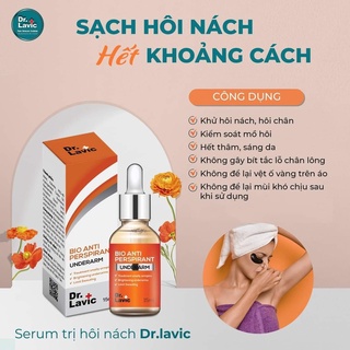 Serum khử mùi nách, khử mùi chân, khử mùi cơ thể Dr laciv Bio Anti perspirant underarm
