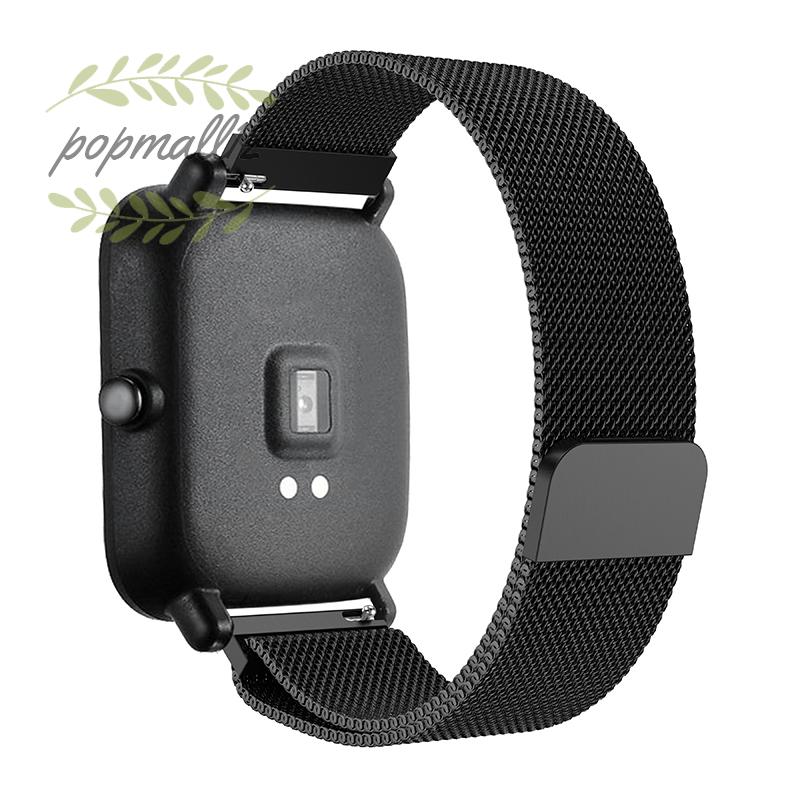 Dây Đeo Inox Cho Đồng Hồ Thông Minh Xiaomi Huami Amazfit Bip Bit Pace Lite Youth