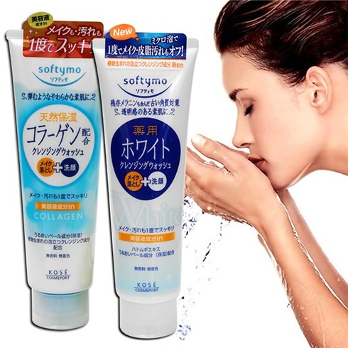 Sữa rửa mặt Kose Softymo Collagen 190g
