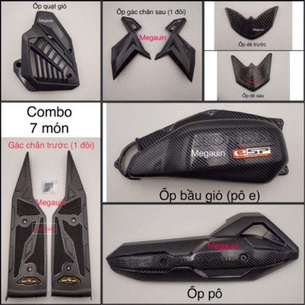 Combo 5 - 7 món ốp các bon Air Blade 2016-2020