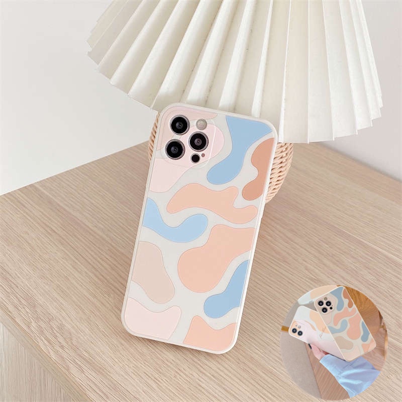 Ốp điện thoại silicon họa tiết morandis graffiti sành điệu cho Samsung A03S A12 A11 A30 A20 A50 A51 A30S A50S J7 Pro