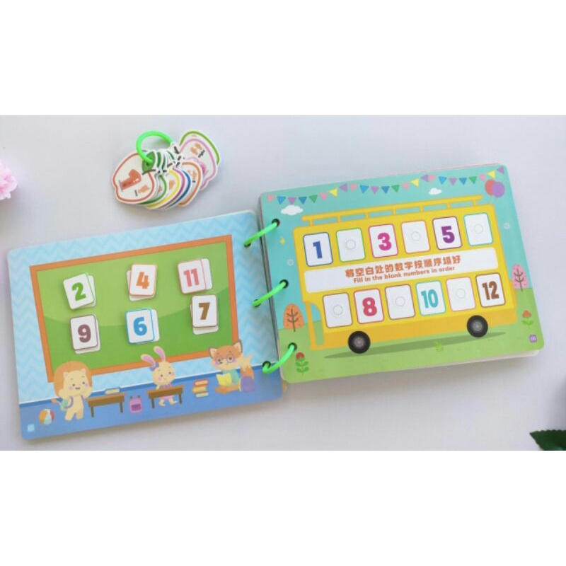 Học Liệu Bóc DánToán Học Thông Minh Đầu Đời Cho Bé Mathematics Quiet Book