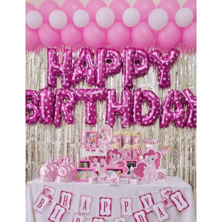 Set Bong bóng trang trí sinh nhật (Inbox nếu thay đổi màu) combo happy birthday phụ kiện trang trí sinh nhật mẫu 2021MS2