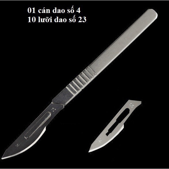 Dao mổ, trạm khắc làm bằng thép không rỉ dùng để mổ, cắt gọt, trạm chổ và tách kie.