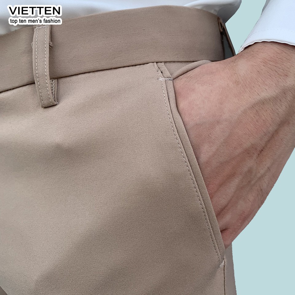 Quần tây nam thời trang cao cấp Màu ghi sáng không nhăn không xù bao chất- FORM VỪA QA-TRUNG1 | BigBuy360 - bigbuy360.vn