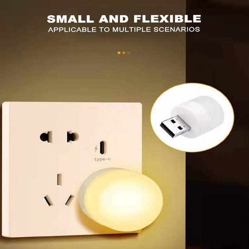 Set 4 Đèn LED Đọc Sách Bảo Vệ Mắt Cổng Sạc USB Di Động Cho Máy Tính
