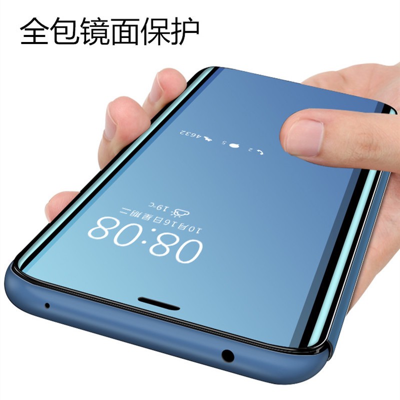 Ốp điện thoại tráng gương có giá đỡ cho Samsung Note 10 Plus Lite Note 9 8 C9 C7 Pro