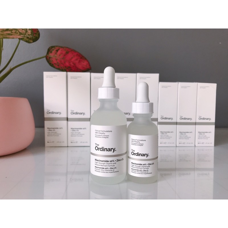 Tinh chất mờ thâm Mụn: NIACINAMIDE 10% + Zinc 1% | The Ordinary