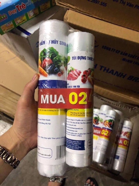 Túi đựng thực phẩm sinh học( mua 2 tặng 1 dễ dàng phân huỷ)