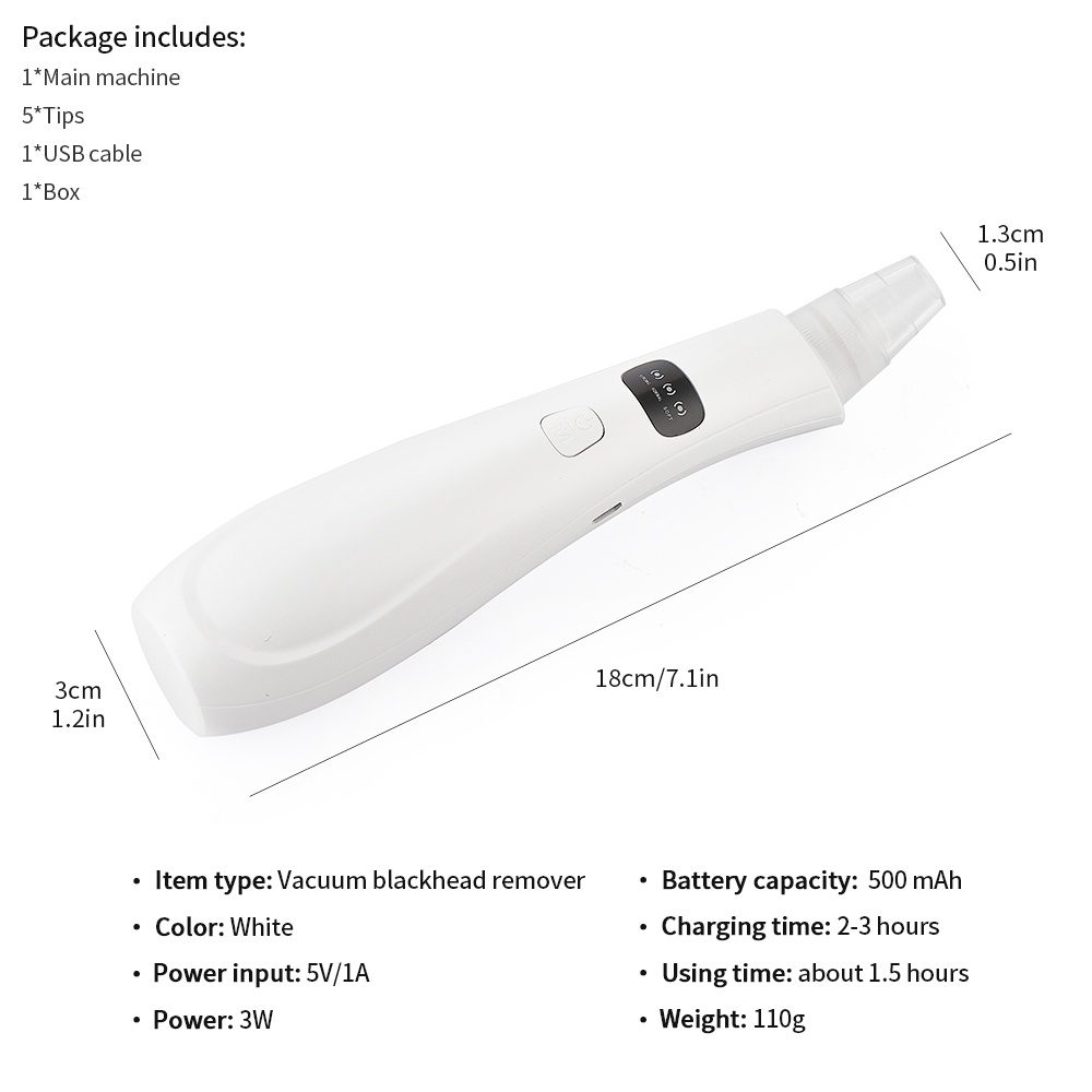 Cây nặn mụn/ máy hút mụn đầu đen FOREVERLILY bằng điện tiện dụng