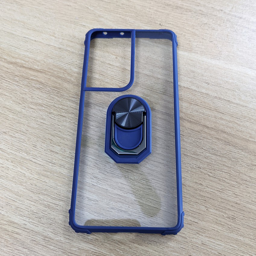 Ốp lưng chống sốc kèm iring cho Samsung Galaxy S21 Ultra
