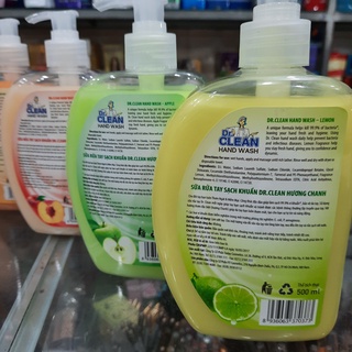 Chai Nước rửa tay Dr Clean 500ml
