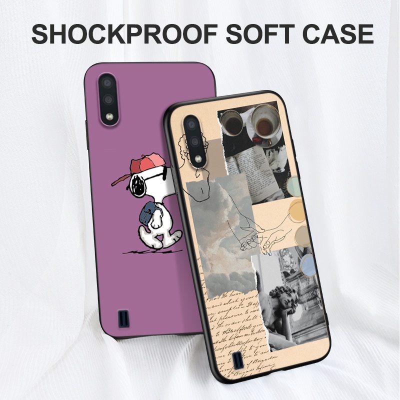 Ốp Điện Thoại tpu Silicone Mềm Hình Mèo Xinh Xắn Cho Samsung A01 Samsung Galaxy A01 GalaxyA01 A 01 A015 5.7inch