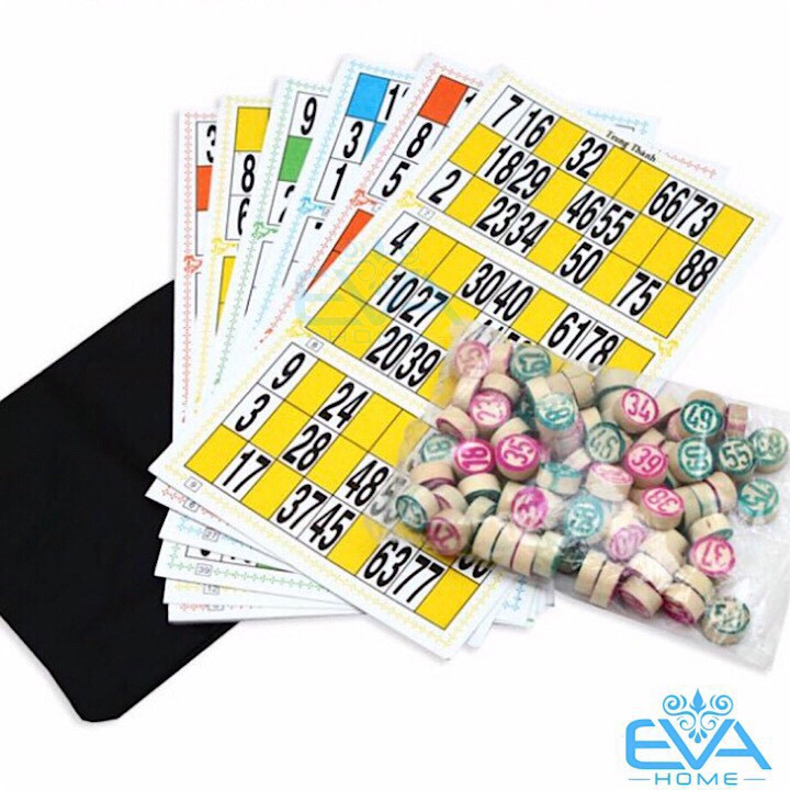 BỘ LÔ TÔ QUAY BINGO -  BỘ GIẤY 90 SỐ