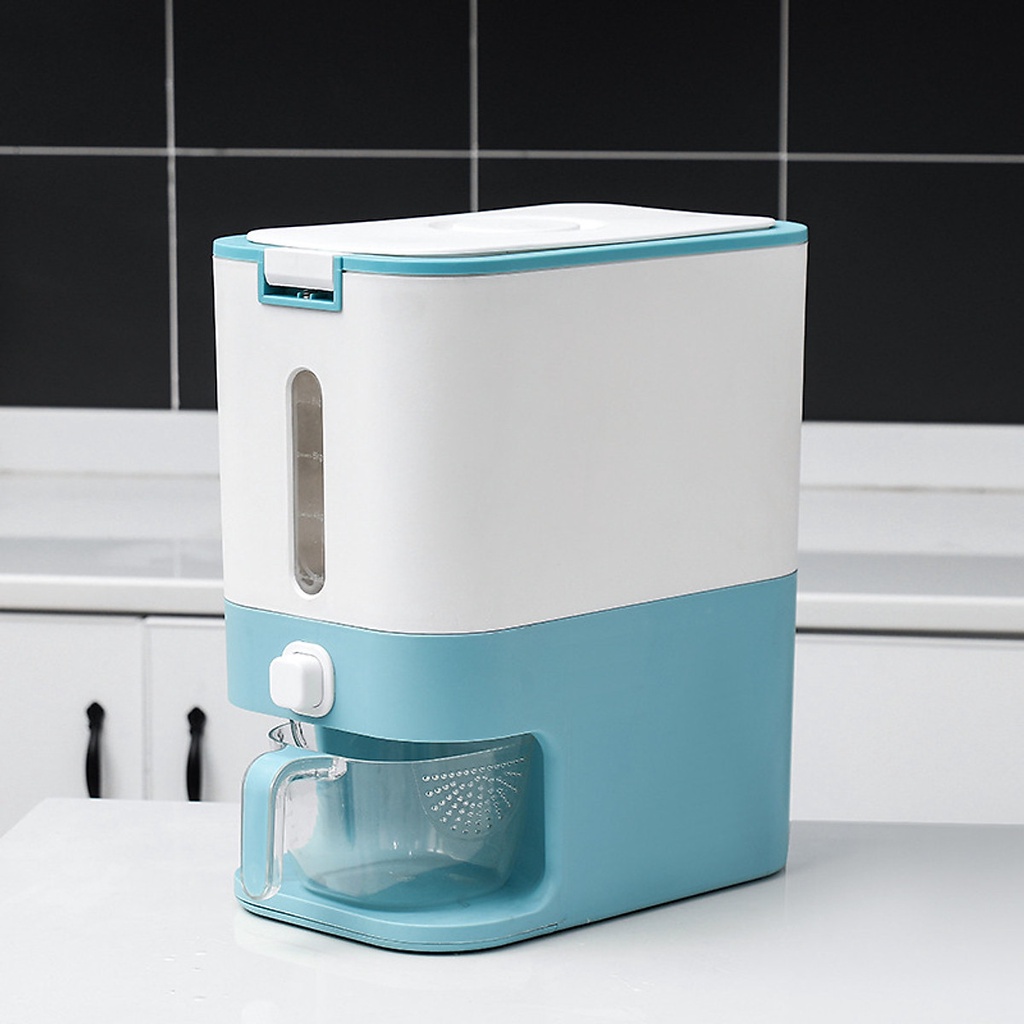 Thùng Đựng Gạo Thông Minh 12 Kg Kèm Cốc Đong Tiện Lợi
