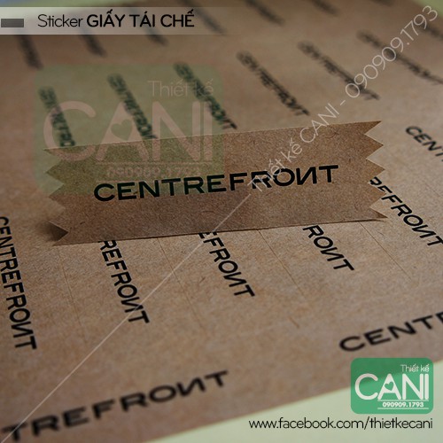 Sticker giấy kraft in theo yêu cầu Decal giấy Nhãn giấy in tem giấy