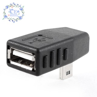 Đầu chuyển đổi usb 2.0 type a sang mini b 5 pin male 90 độ