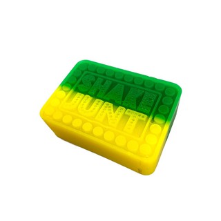Sáp ván trượt chuyên nghiệp Mỹ- SHAKE JUNT BOX LOGO CURB WAX GREEN/YELLOW