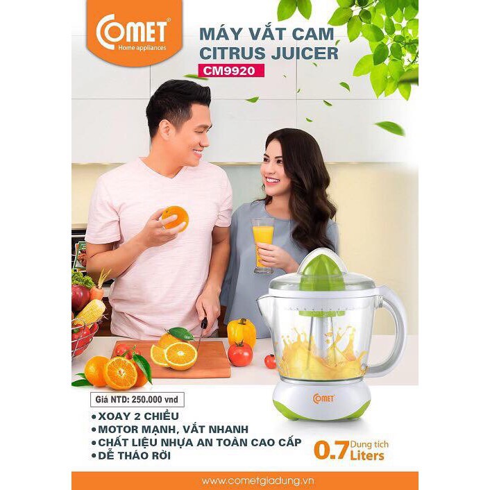 Máy vắt cam Comet CM9920 (0.7L)